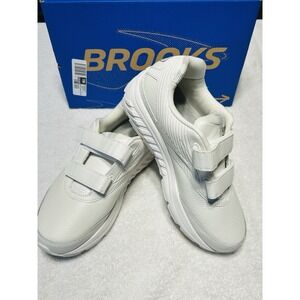 Brooks Addiction Walker V-Strap Shoes Womens 8.5  D White Sneakers Comfort NEW!!